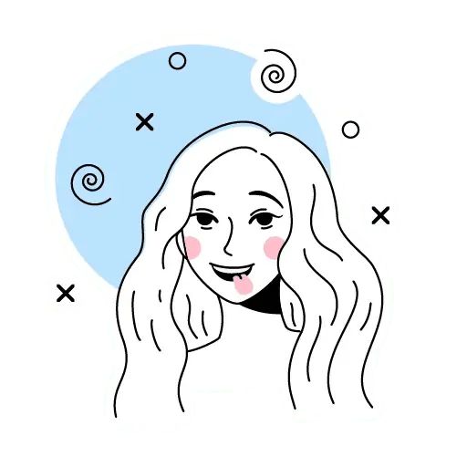 Sticker «Outline Girl-7»