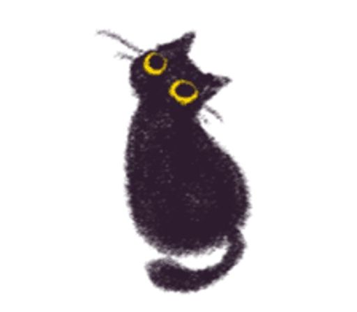 Sticker «Black Cat Momo-2»