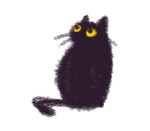 Sticker «Black Cat Momo-3»