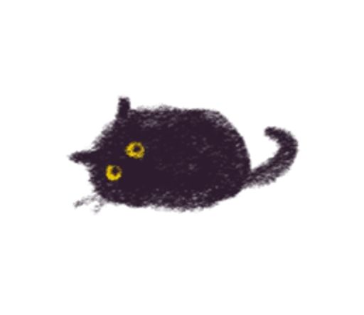 Sticker «Black Cat Momo-4»