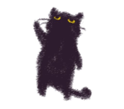 Sticker «Black Cat Momo-5»