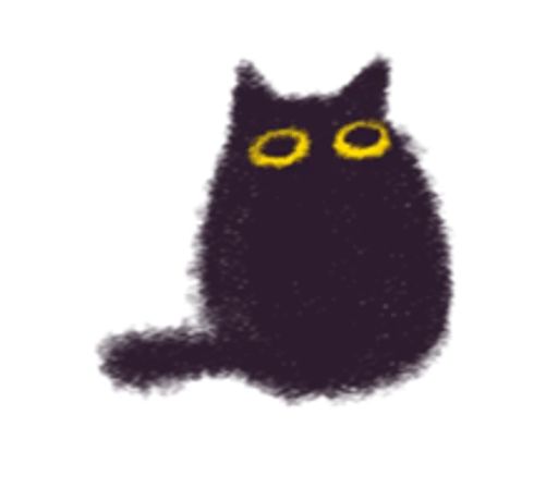 Sticker «Black Cat Momo-6»