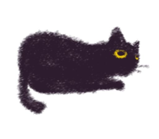 Sticker «Black Cat Momo-7»