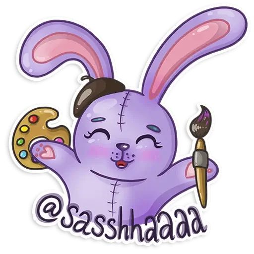 Sticker «Easter Rabbit Toy-1»