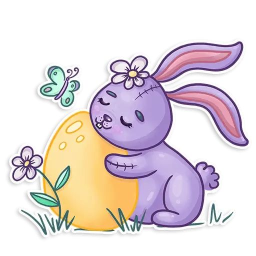 Sticker «Easter Rabbit Toy-8»