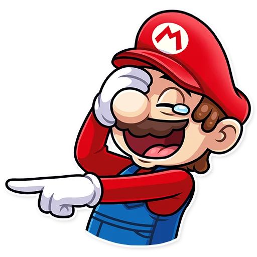 Sticker «It's-a Me, Mario!-1»