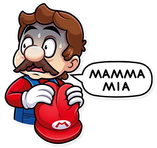 Sticker «It's-a Me, Mario!-4»