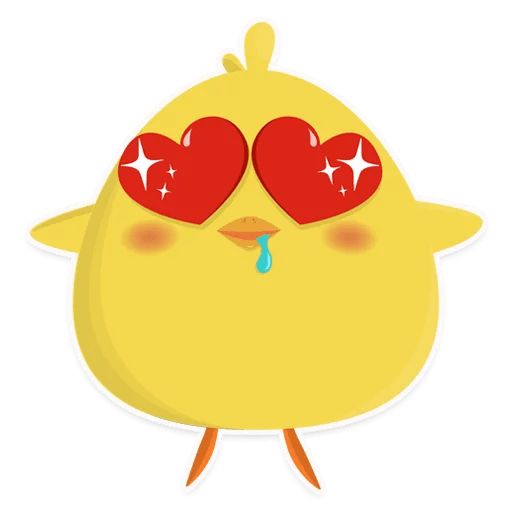 Sticker «Love Chicken-9»