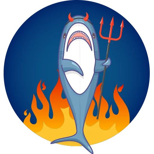 Sticker «Shark Blahaj-3»