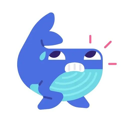 Sticker «Whale-10»
