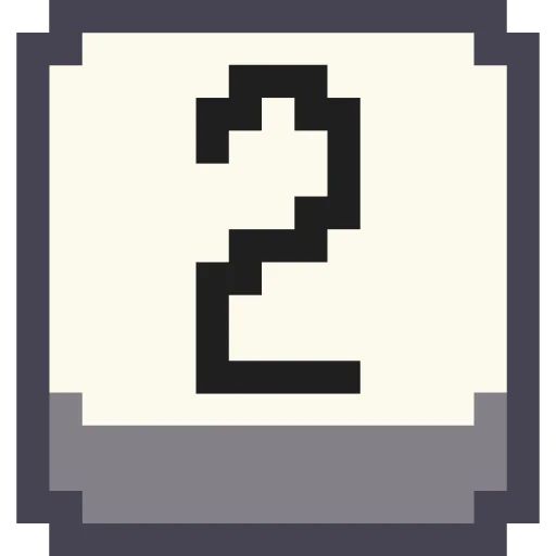 Sticker «Pixel Numbers-2»