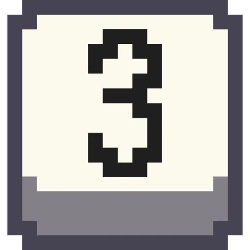 Sticker «Pixel Numbers-4»