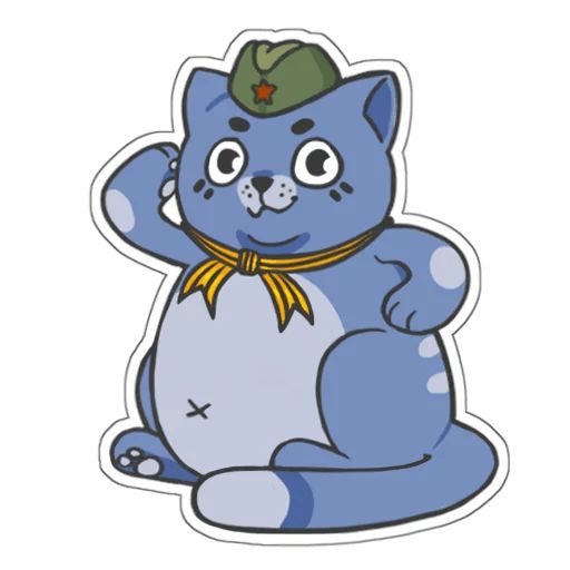 Sticker «Fly The Cat-10»