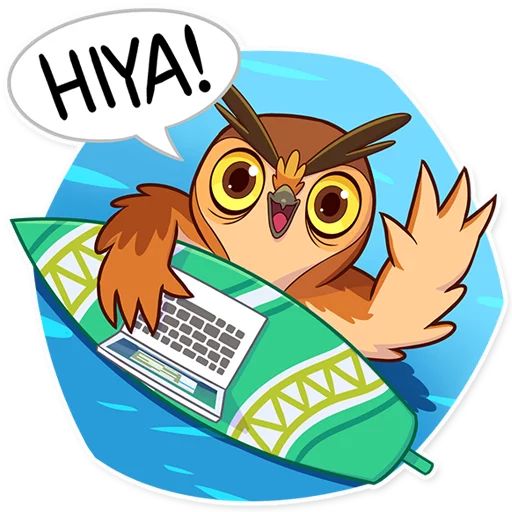 Sticker «Freelance Owl-5»