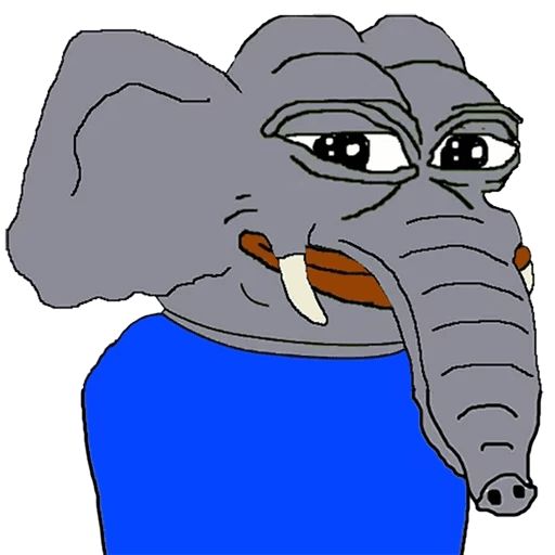 Sticker «Elephant Pepe-1»