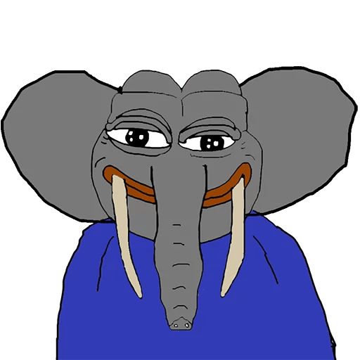Sticker «Elephant Pepe-6»