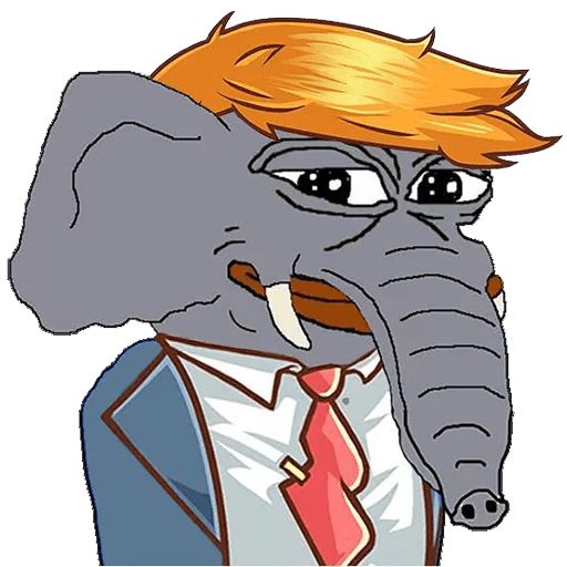 Sticker «Elephant Pepe-8»
