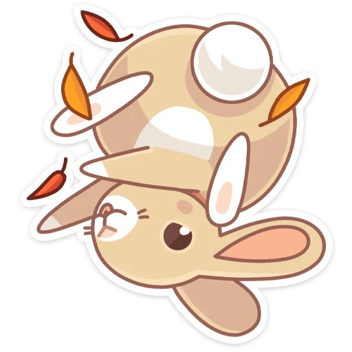 Sticker «Almond The Bunny-11»
