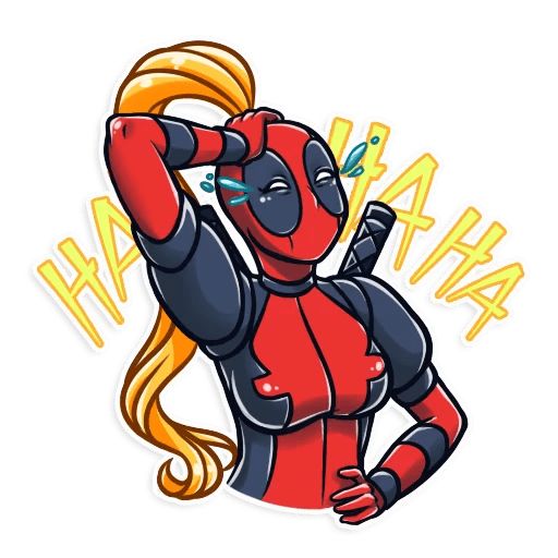 Sticker «Lady Deadpool-1»