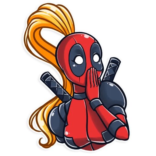 Sticker «Lady Deadpool-4»