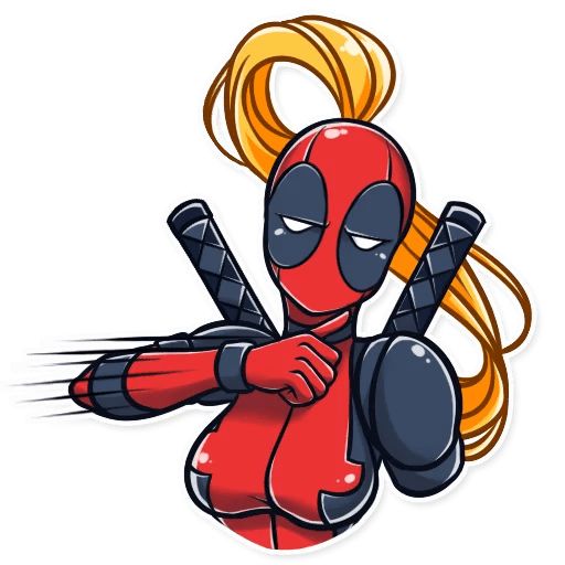 Sticker «Lady Deadpool-8»