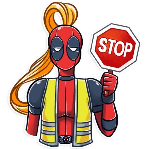 Sticker «Lady Deadpool-9»