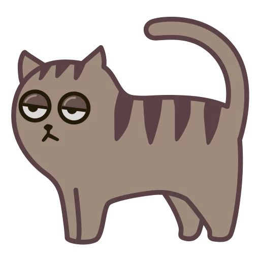 Sticker «Fixel the Snob Cat-1»