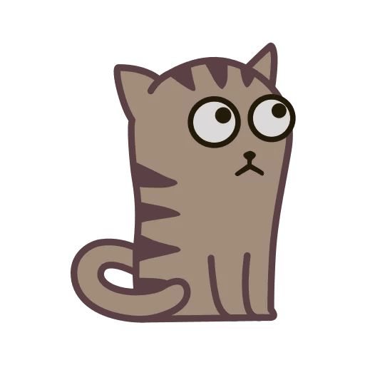 Sticker «Fixel the Snob Cat-12»
