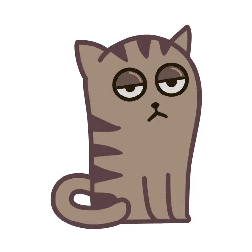 Sticker «Fixel the Snob Cat-2»
