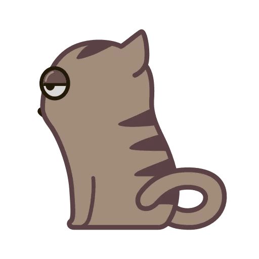 Sticker «Fixel the Snob Cat-8»