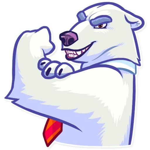 Sticker «Sarcastic Polar Bear-6»