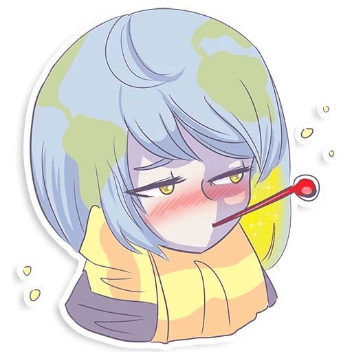 Sticker «Earth-chan-6»