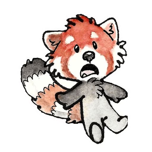 Sticker «Red Pandas-12»