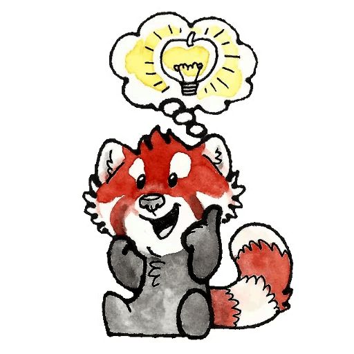 Sticker «Red Pandas-2»