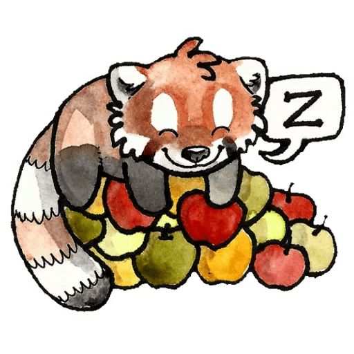 Sticker «Red Pandas-3»