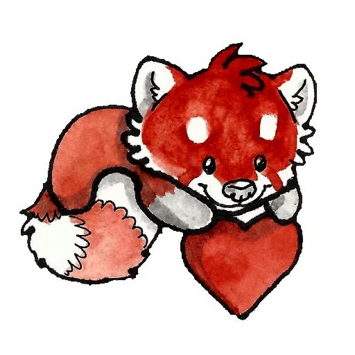 Sticker «Red Pandas-5»