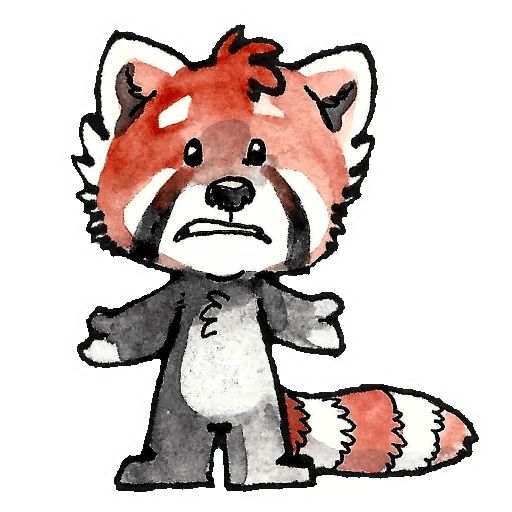 Sticker «Red Pandas-6»