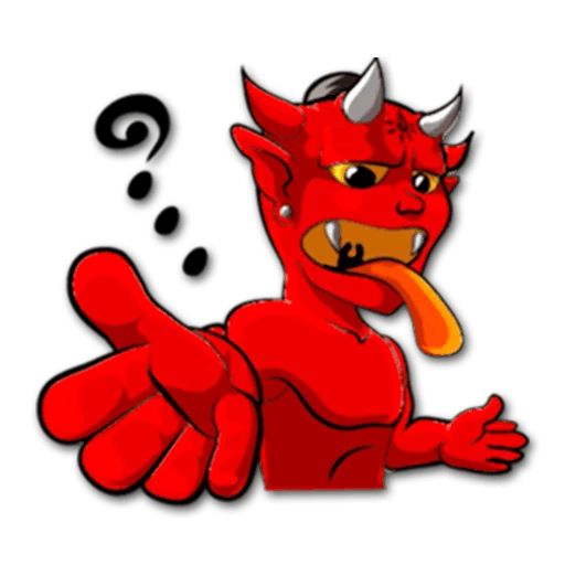 Sticker «Red Devil-12»