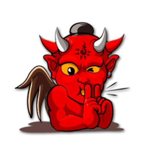 Sticker «Red Devil-8»