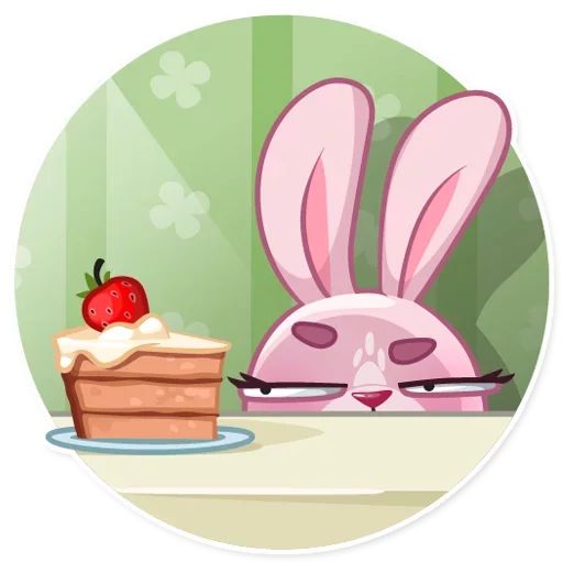 Sticker «Bunny Rosy-5»