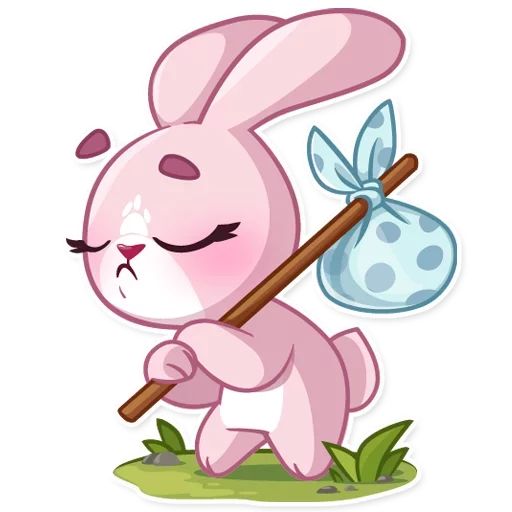 Sticker «Bunny Rosy-8»