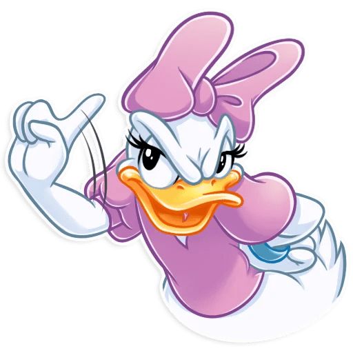 Sticker «Donald and Daisy-12»