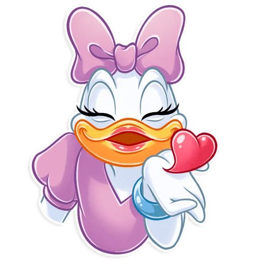Sticker «Donald and Daisy-2»