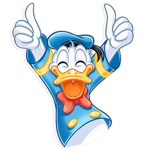Sticker «Donald and Daisy-3»