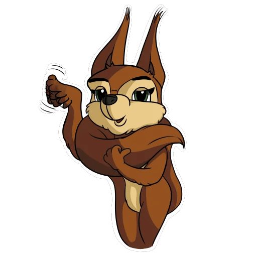 Sticker «Bella The Squirrel-10»