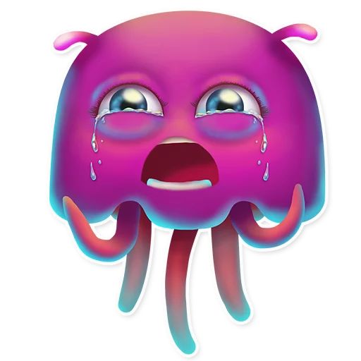 Sticker «Funny Jellyfish-4»