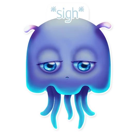 Sticker «Funny Jellyfish-5»