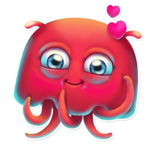 Sticker «Funny Jellyfish-7»