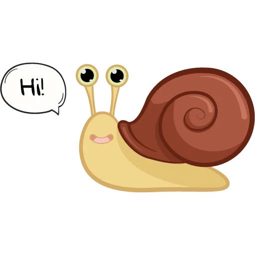 Sticker «Cute Snail-1»