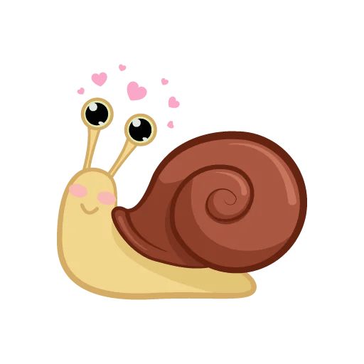 Sticker «Cute Snail-3»